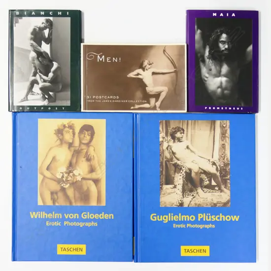 FIVE PUBLICATIONS: MALE NUDE PHOTOGRAPHY